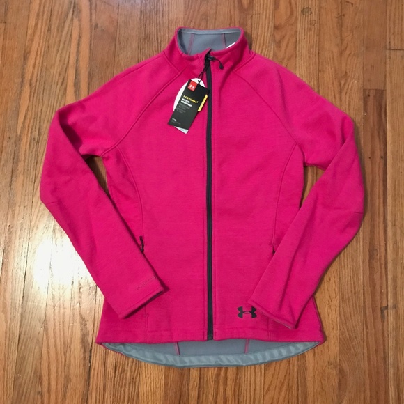 Under Armour Jackets & Blazers - NWT UA Granite Pink Microfleece Jacket - S